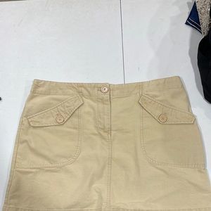 NWOT H&M Khaki Mini Skirt.  Size 12 L large 100% cotton